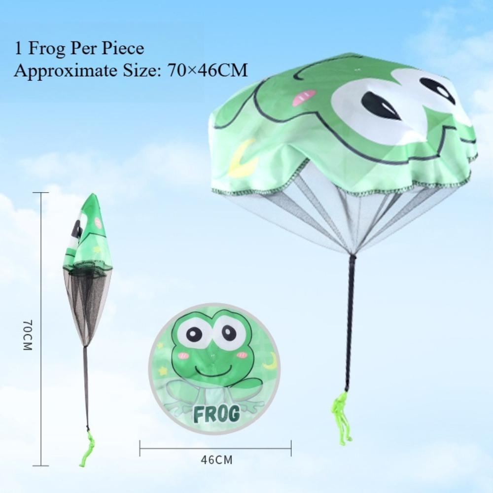 Kids Hand Throwing Parachute Toy, Outdoor Sports Game Prop, Flying Parachute for Park Lawn Kindergarten Interactive Play BY-003