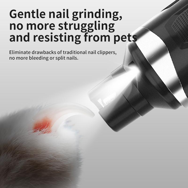 Professional Low Noise Dog Hair Clipper Kit Cat Paw Shaver Small Animal Nail Grinder Rechargeable Pet Grooming Machine