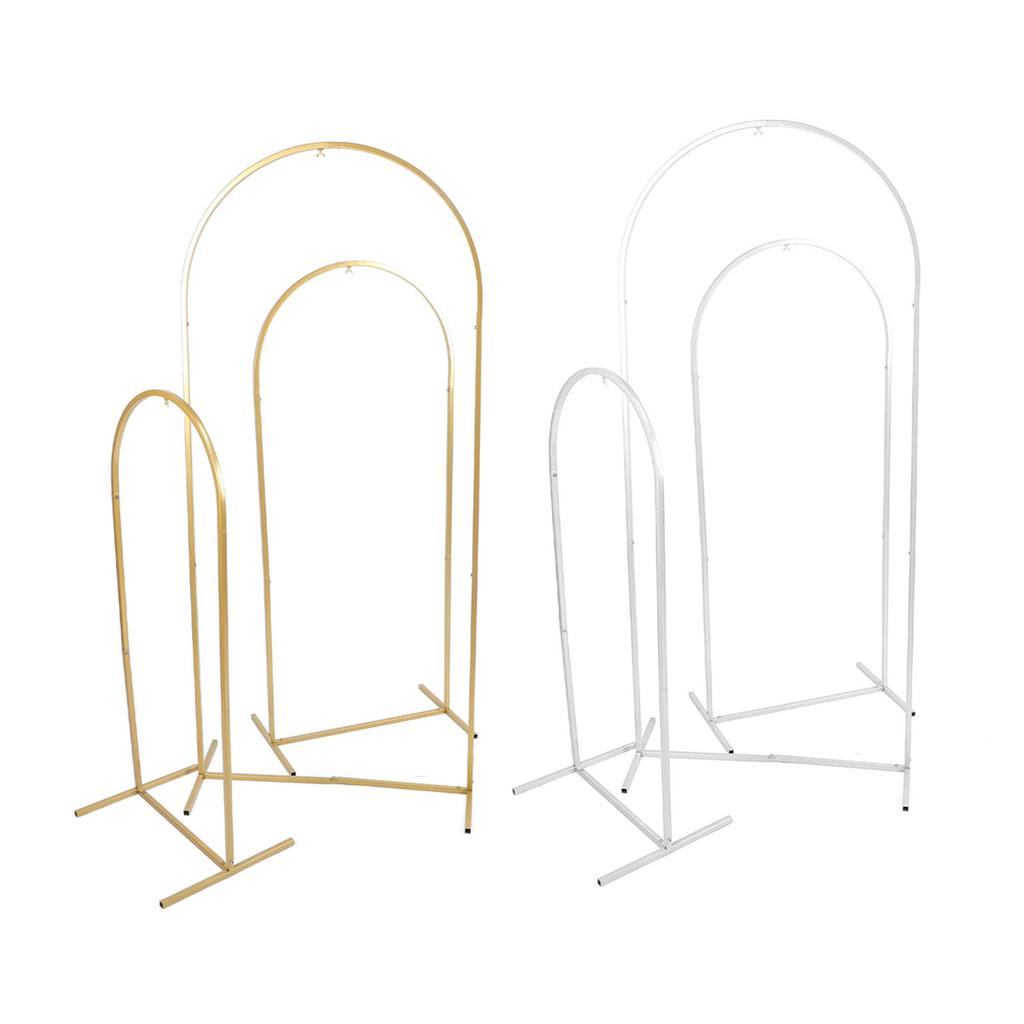 Комплект из 3 предметов, подставка для свадебной арки, 4 фута, 5 футов, 6 футов, металлическая подставка для арочного фона с воздушными шарами для улицы