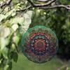 360 Degree Rotating Metal Wind Spinner for Outdoor Garden Balcony Decor with Vibrant Mandala Design Battery Free Hanging Spinner Gift for Friends