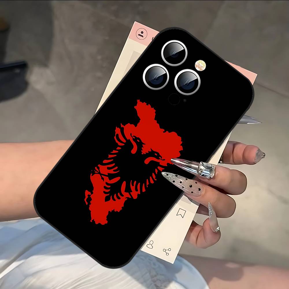 A-Албания F-Флаг Чехол для телефона для IPhone 17/16/15/13/14 Pro Max/ 11Plus/X/Xr/Xs Max/12mini