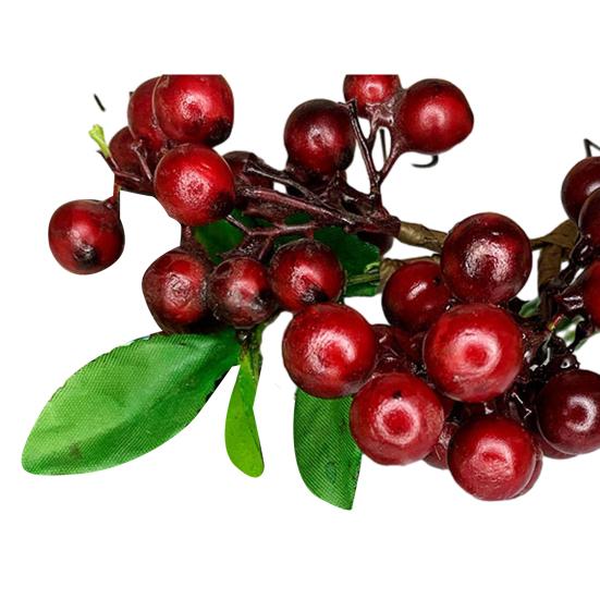 Artificial Flower High Simulation Texture No Maintenance Purple Blue Berries Branch Natural Look Fake Berries