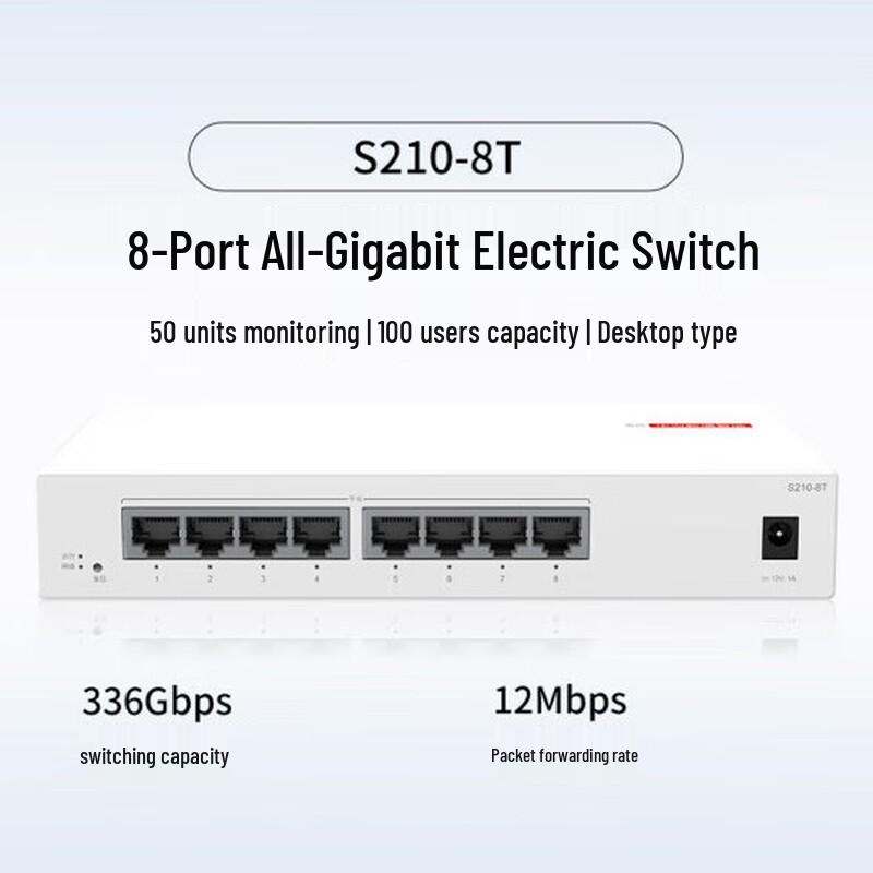 Huawei KunLing S210-8T 8-Port Gigabit Managed Switch