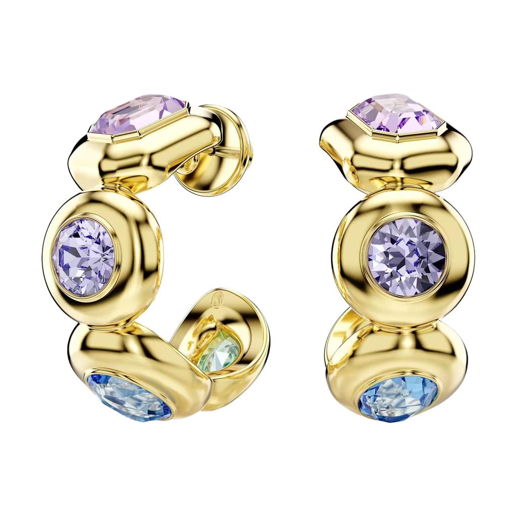Swarovski Gema Earrings Unisex Gold 5737444