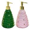 Рождественский дозатор для мыла, многоразовый, герметичный, декоративный флакон с помпой, праздничный рождественский дозатор для жидкого мыла в виде елки