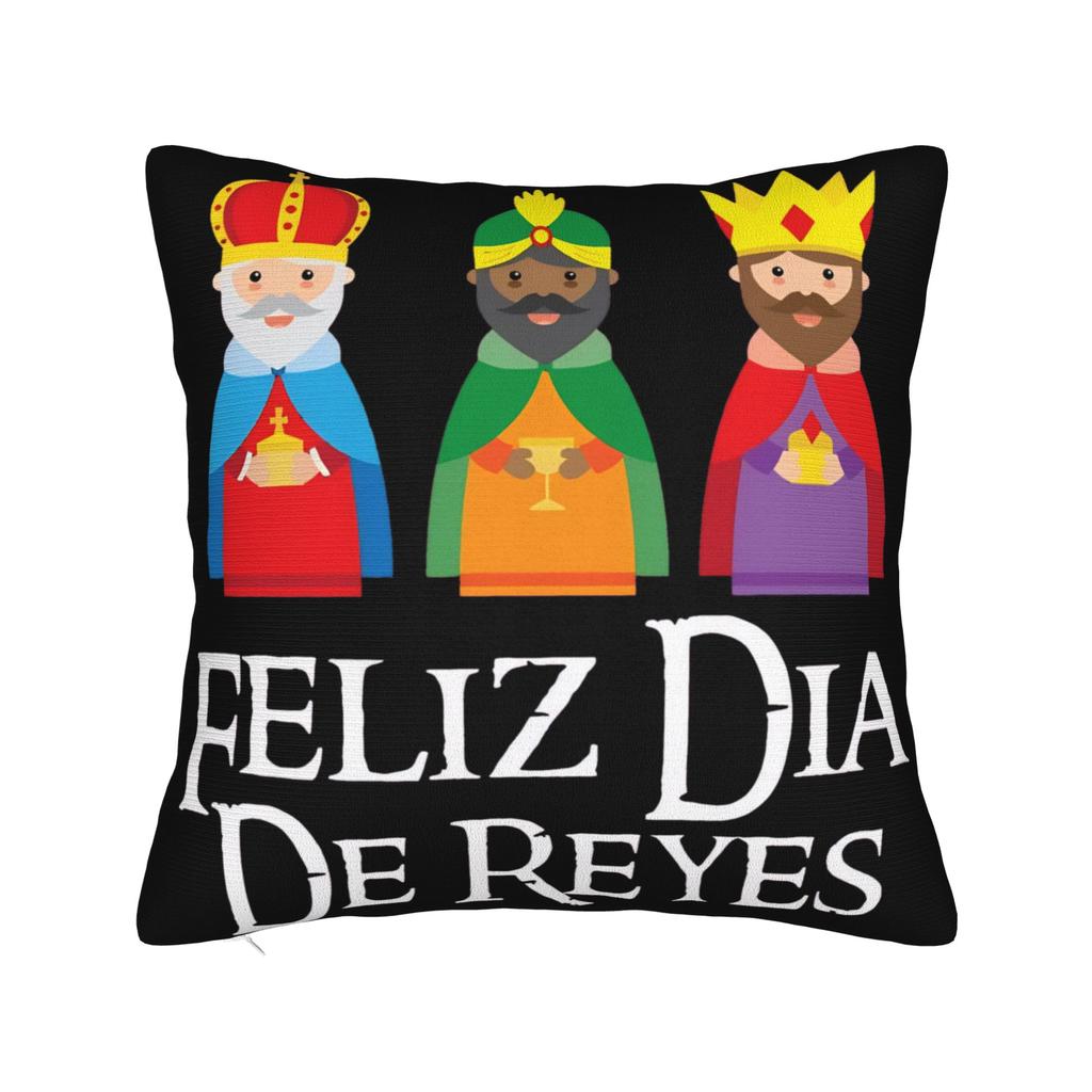 Día de los Reyes Magos Epifanía Three kings Pillow Cover Printed Cushion Cover Decor Throw Pillow Case Cover Home Multiple Sizes