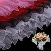 3,6 м/рулон 28 см Бумажная упаковка для цветов Романтичная Кружевная сетка с нитями 'Волна' Для DIY Свадебных Подарков Дня Святого Валентина Упаковка Букетов Декор