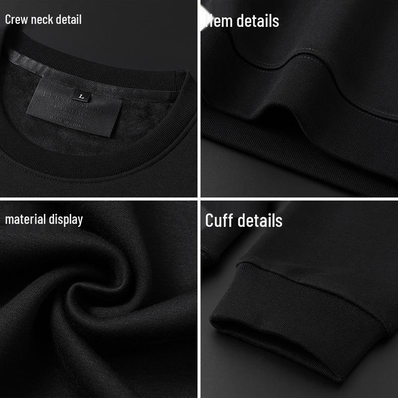 Мужской свитшот большого размера с китайским драконом, с круглым вырезом, трендовый топ свободного кроя на весну/осень