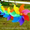 8/10pcs with Steel Wire Rope Hanging Windmill Plastic Windmill String Pinwheels  Yard and Garden