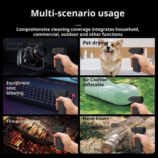 Мини электрический снегоочиститель ручной воздуходув турбовоздуходувка со светодиодом High