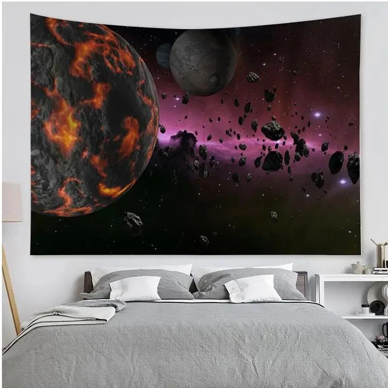 Спальня Гостиная Гобелен Вселенная Планета Красочный Гобелен Мода Домашнее Украшение