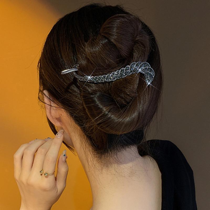 1PC Hair Accessories Rhinestone Clasp Barrettes Irregular Women Trendy Hair Clips Girl Claw Headdress Korean Hairpin