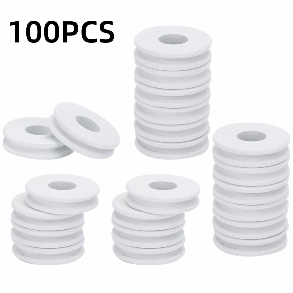 100PCS Circular Fishing Line Spools 1.7 Inch Fishing Spools Tools Fishing Line Storage