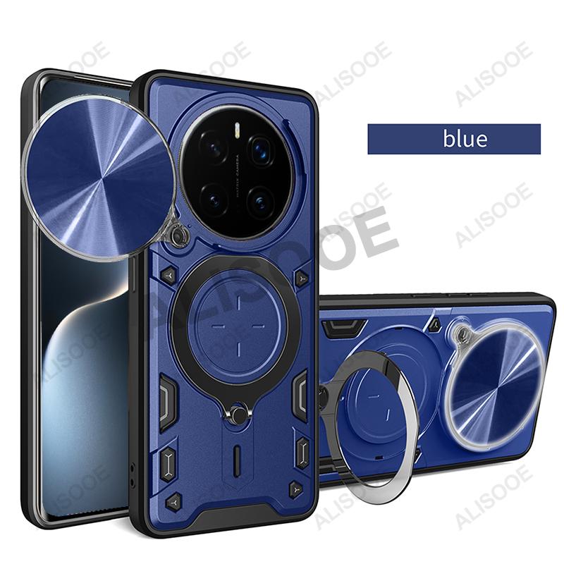 Чехол-броня Funda для Honor Magic 7 Pro Чехол со шторкой для камеры Кольцо-подставка Защитная крышка для телефона для Honor Magic 7 Pro 5G Ударопрочный Capa