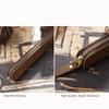 Cowhide Leather Mini Pen Pouch Zipper Electronic Writing Pen Protective  Organizer