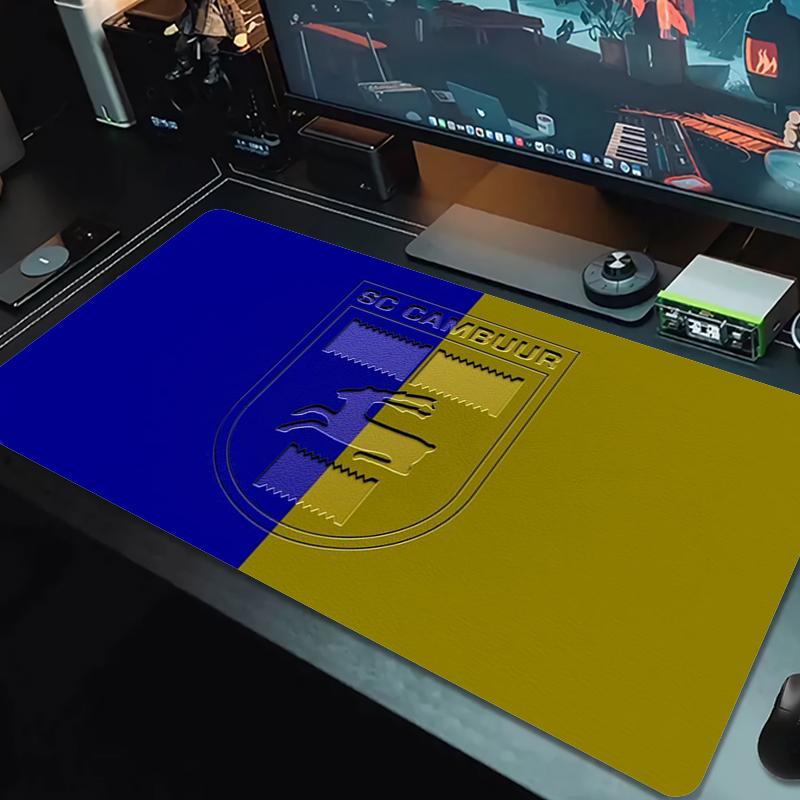 Sc Cambuur Mouse Pad Large Gaming Table Cushion Nonslip Laptop Tablet Big Mousepad Xxl Mat Mini Pc Playmat With Lock Edge