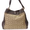 Used Tote Bag F57612 Signature Canvas/leather Dark Brown Brown Shoulder