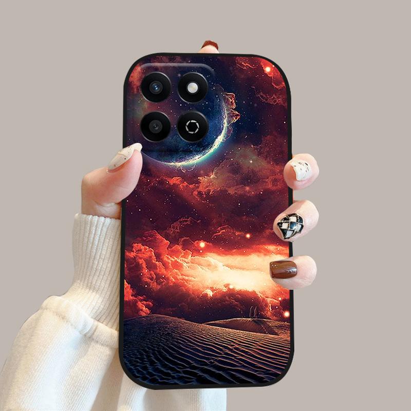 Мультяшный чехол-книжка для Honor 200 Smart Case X7c 4G Силиконовый мягкий ТПУ чехол для телефона для Honor Play 60 Plus 5G Защитный чехол Funda Cases