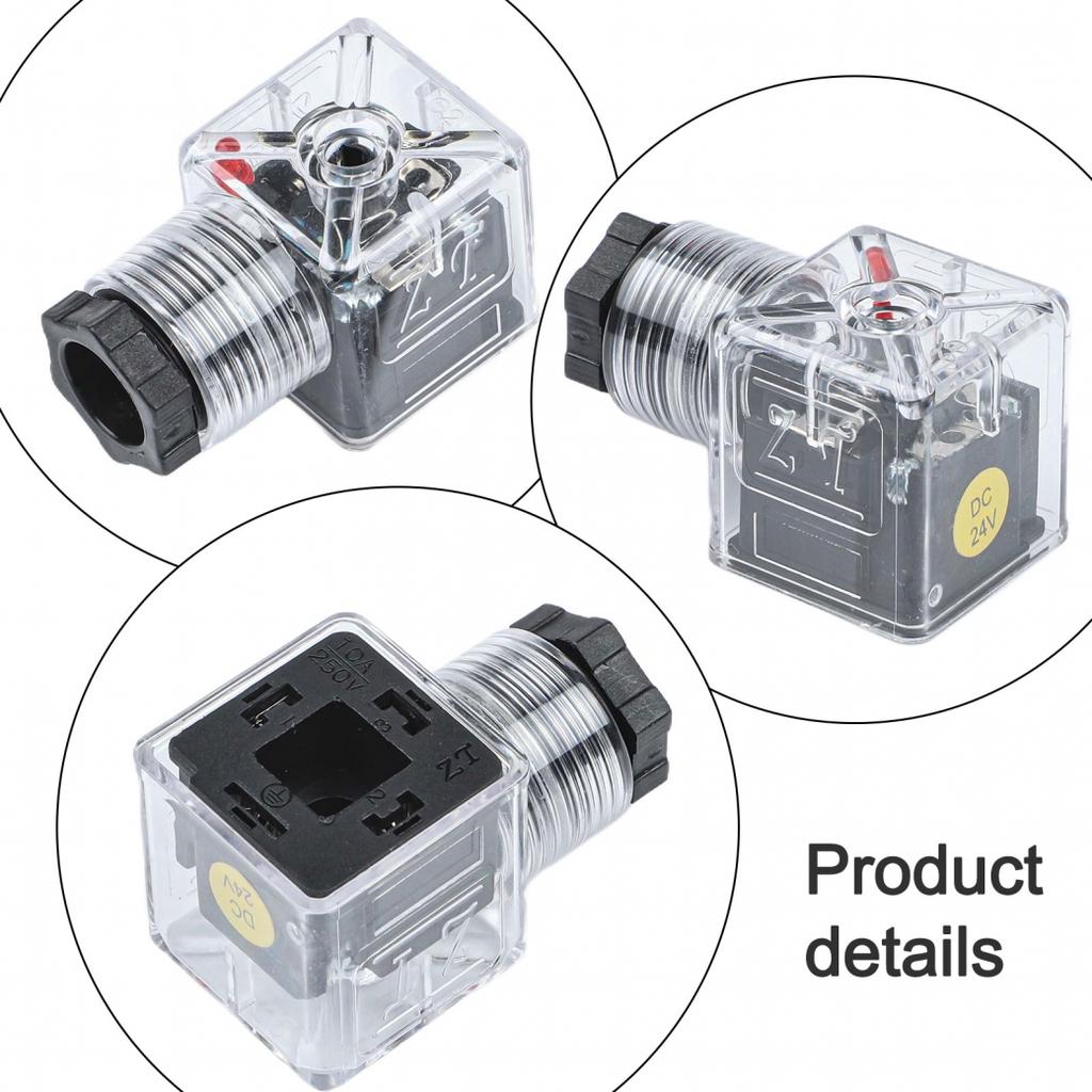 Voltage Indicator Solenoid Coil Hydraulic Valve Dust Resistant Construction