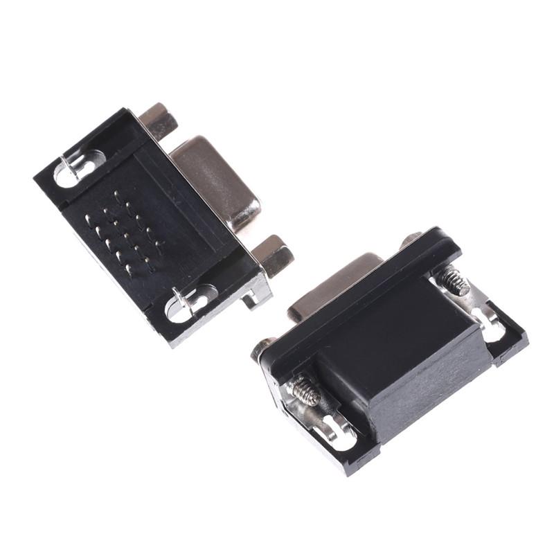 2шт Vga Db15 15-контактный разъем D-Sub 3 ряда женский прямоугольный разъем для припоя печатной платы