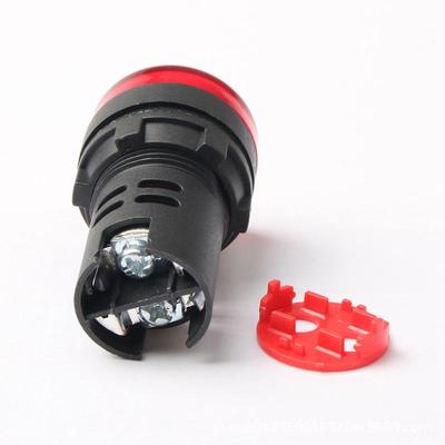 Светодиодный индикатор AD16-22D/S - Красный, Зеленый, Желтый, Синий, Белый - 12В/24В