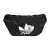 adidas Originals Сумка-кроссбоди на одно плечо, поясная сумка, обычная, женская, черная, из переработанного материала, с атласной панелью (унисекс) Поясные сумки II3405