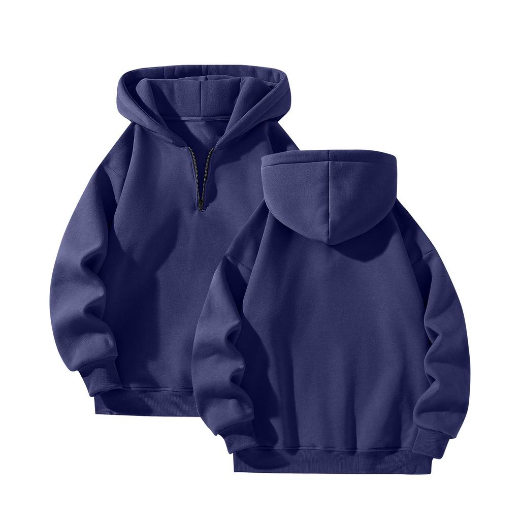 Мужские толстовки с подкладкой Флисовые пуловеры Базовые топы Теплые зимние толстовки Мужские толстовки из флиса больших размеров с капюшоном