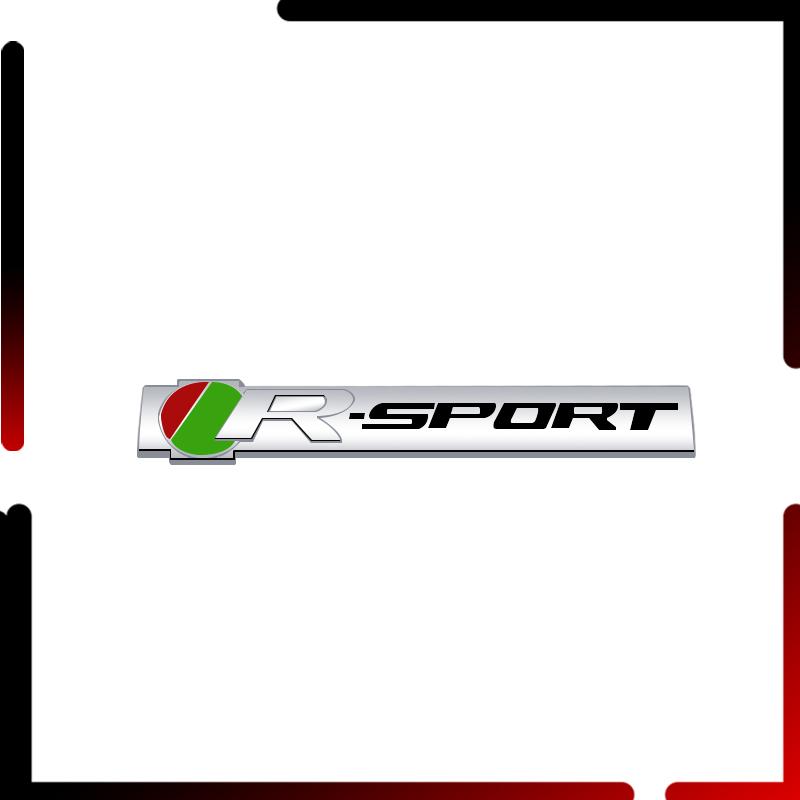 Metal Car Body R SPORT Grille Emblem Badge 3D Sticker Tail Decals For R-S XE XF XJ XK XJR XFR F-PACE Accessoroies
