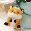 Hamster Pig Cow Plush Keychain Elephant Pig Rabbit Doll Plush Keyring  Schoolbag Ornaments