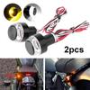 2PCS Universal Flowing Motorcycle Motorbike 12 LED Turn Signal Indicator Light Amber