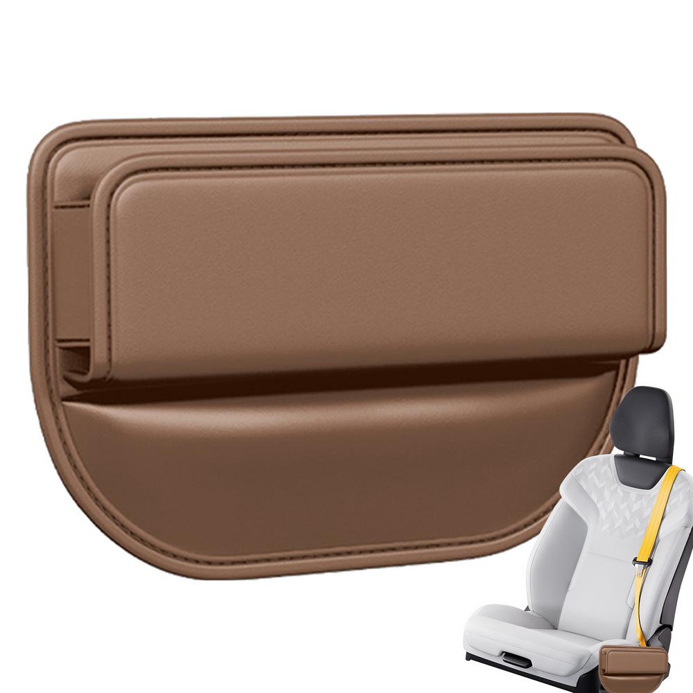 Ящик для хранения в слоте сиденья автомобиля, органайзер для наполнителя слота сиденья автомобиля, кожаный ящик для хранения в щелях между сиденьем и консолью автомобиля