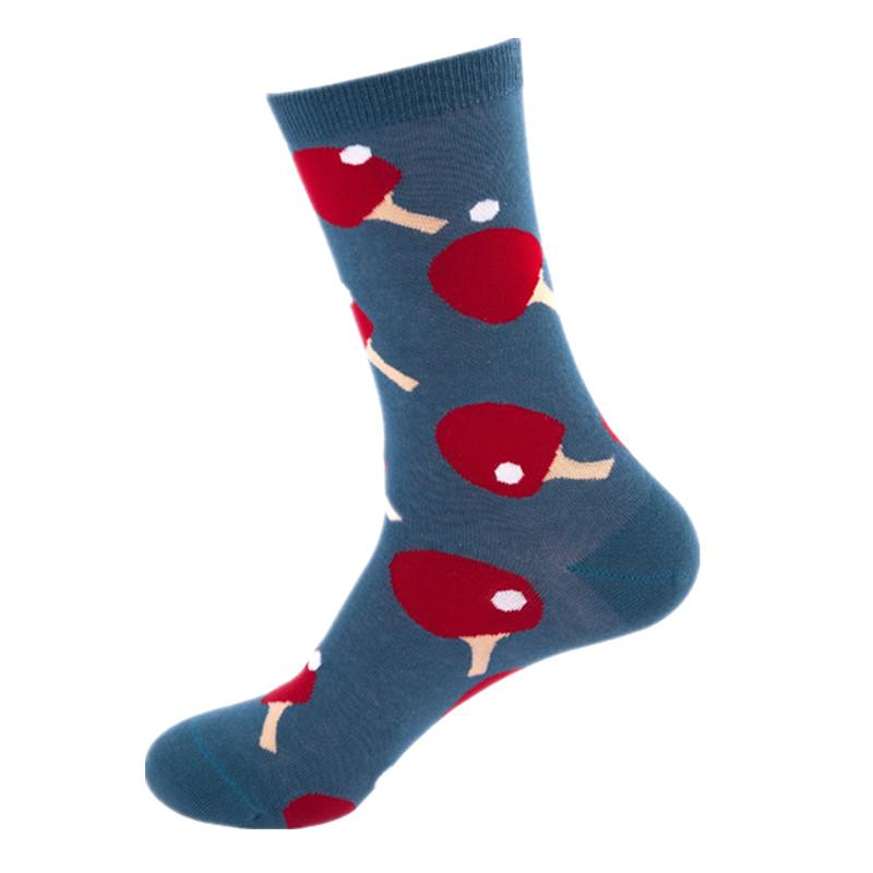 Сотни модных деловых мужских носков из 100% хлопка Happy Lattice унисекс для мальчиков, гребенные носки для хип-хопа, уличного скейтборда, забавные высокие носки