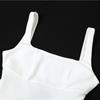 NEW Hot Fashion Sexy Backless Halter Strap Bow Sleeveless White A-line Dresses Mini Dress for Women Summer