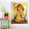 Diamond Painting Flower Girl Diamond Painting Rhinestone,diamond Embroidery