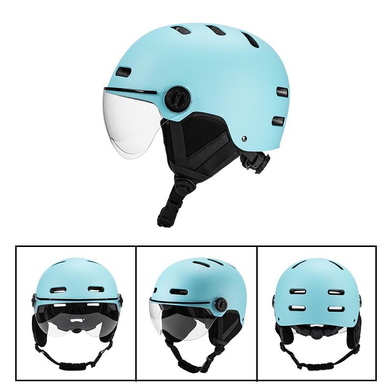Unisex Cycling Helmet With Integrated Visor Bike Electric Scooter Riding EPS ABS Safety Half