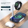 Новое магнитное беспроводное зарядное устройство мощностью 15 Вт для телефона, часов и наушников (Совместимо с Apple)