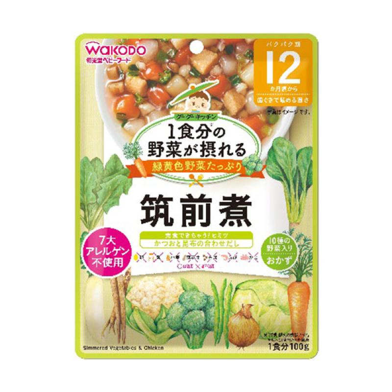 100g of Gugu Kitchen Chikuzen Simmered Vegetables that can be consumed as a meal