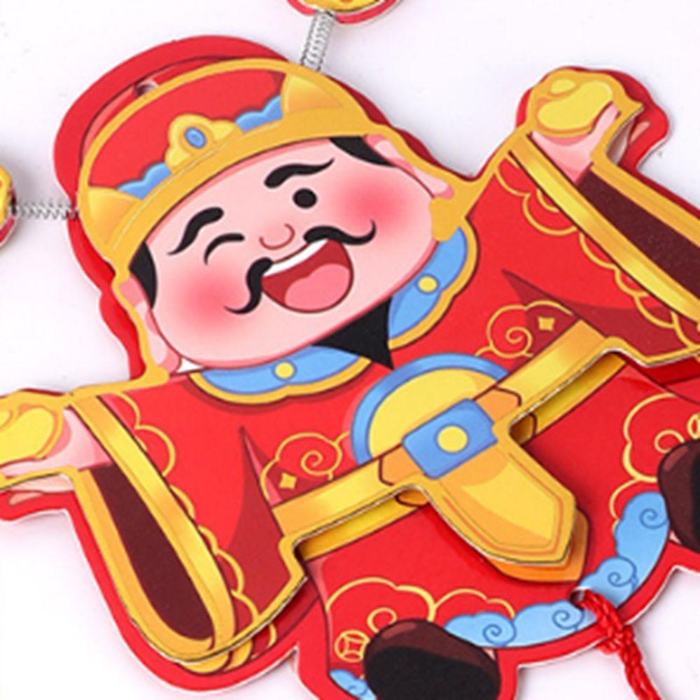 Cartoon God of Wealth Fridge Stickers Cute Spring Festival Magnet Sticker Kitchen