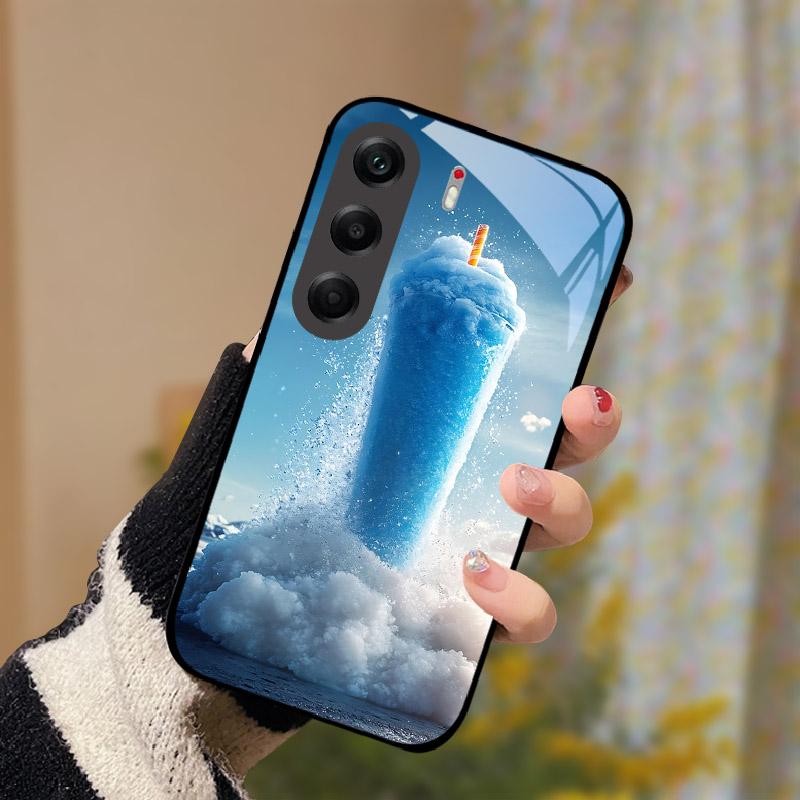 Ударопрочный Чехол Для Tecno Camon 40 Pro 5G Закаленное Стекло Задняя Крышка Телефона Camon40Pro Camon 40Pro 5G CM7 Жесткий Funda Shell Coque