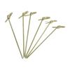 100pcs Barbeque Bar Tool Party Decoration Cocktail Picks Fruit Forks Stick Bamboo Knot Skewers