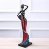 Статуэтка африканской женщины Скульптура из смолы Современное абстрактное искусство Ручная работа Статуэтки Коллекционная