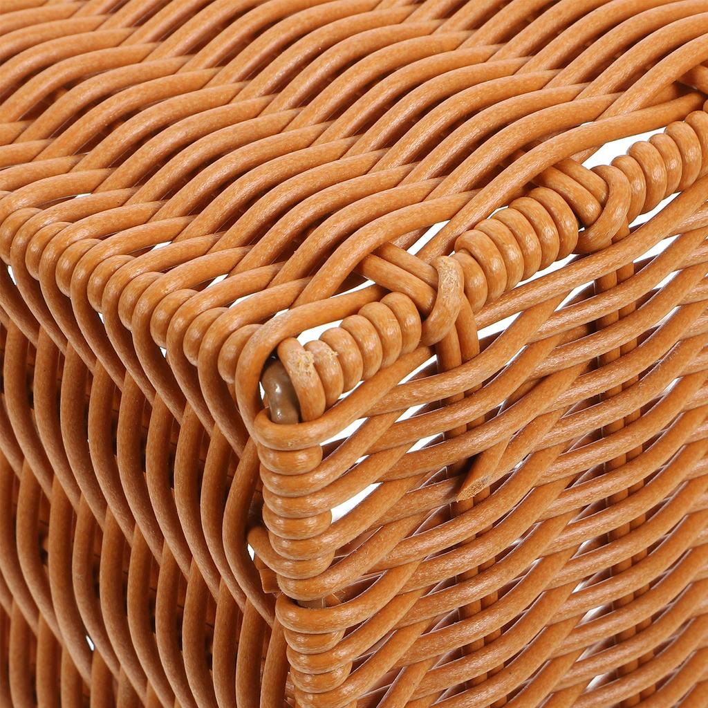 Корзина для хранения из искусственного ротанга, плетеные корзины для растений, цветочные корзины для растений в сельской местности, для комнатных растений