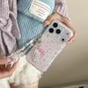Корейский розовый чехол для iPhone с изображением сердечка, десерта и кошки для 17/16 Pro Max/15/14
