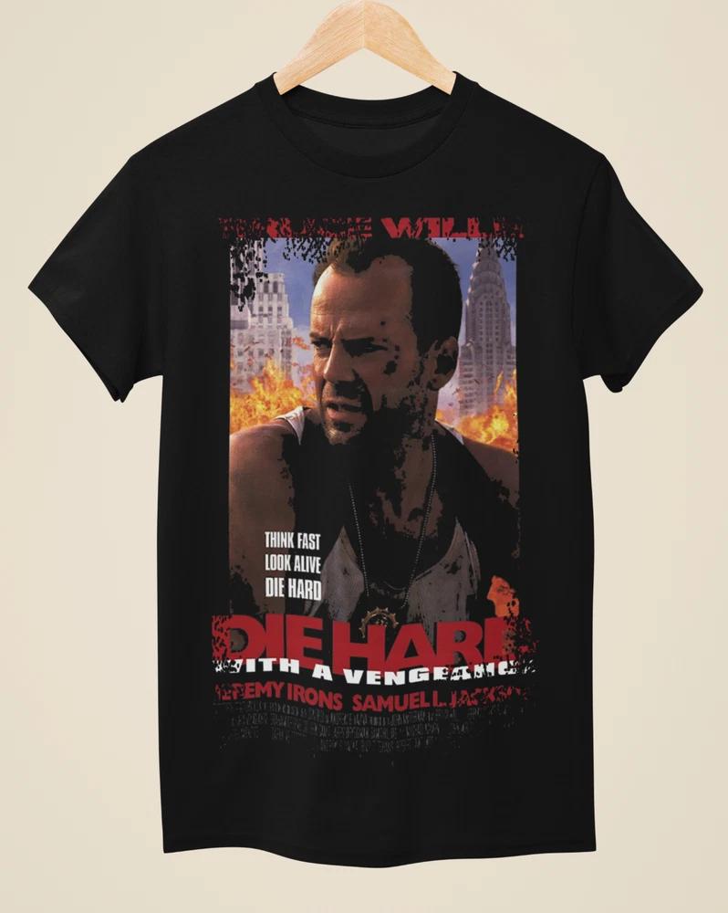 Die Hard With A Vengeance Movie Poster Inspired Unisex Black TShirt