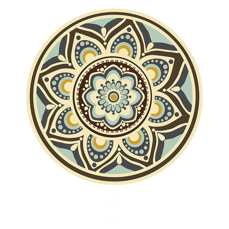 Ковер Ретро Богемный Круглый Прикроватный Геометрический Коврик Гостиная Домашний Декор