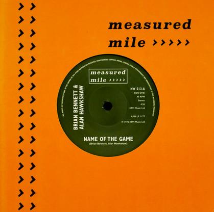 7-дюймовая пластинка BRIAN BENNETT & ALAN HAWKSHAW / DAV - Name Of The Game / Confunktion NW513 MEASURED MILE 2022 Великобритания Soul/Funk