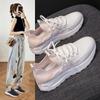 Women Fashion Platform Sneakers 2024 Summer New Outdoor Casual Mesh Breathable Sports Fitness Anti-Slip Running Shoes Women's