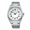 Часы Seiko Seiko Selection Титановые Солнечные Радиоуправляемые Мировое Время SBTM327 Серебристый/Белый (Арабские цифры)