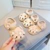 New Walkers Fashion Versatile Comfort Baby Girl Shoes Soft Soled Anti Slip Minimalist Baby Shoe Floral Retro Flat Sandal Newborn