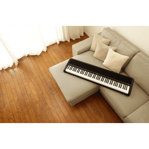 KORG B2 Digital Piano, 88 Keys, Beginner, Includes Music Stand, Black, B2 BK